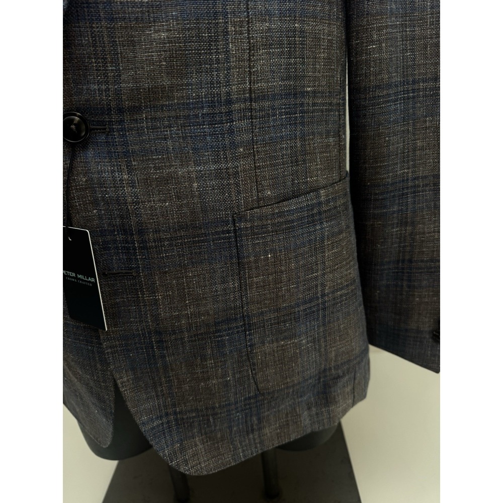 NWT Peter Millar Crown Crafted Dawson Plaid Blazer Jacket Sport Coat 42 R $1295 - Picture 5 of 16